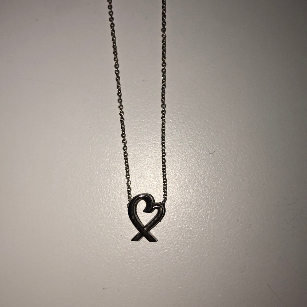 Tiffany Paloma Picasso loving heart necklace